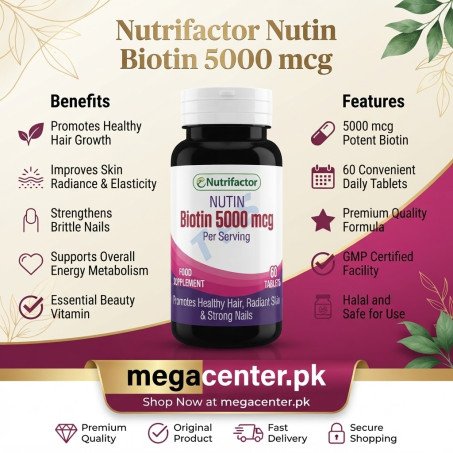 Nutrifactor Biotin NUTIN 5000 Mcg Price In Pakistan