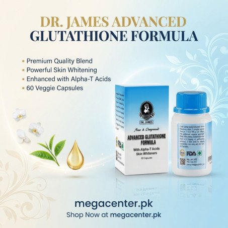 Dr James Glutathione Capsules In Pakistan – 1000mg Skin Whitening Supplement