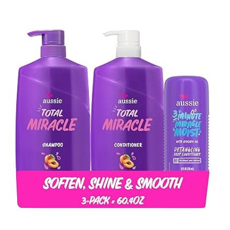 Nourishing Shampoo, Conditioner, and Treatment Set for Damaged Hair