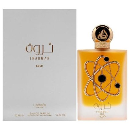 Tharwah Gold Unisex Fragrance by Lattafa