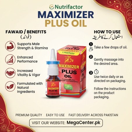 Maximizer Plus Oil In Pakistan | Best Herbal Massage Oil for Male Enhancement