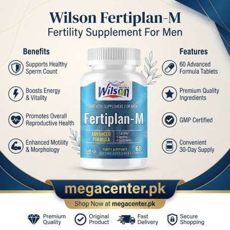 Wilson Nutra Fertiplan-M Fertility Supplements for Men