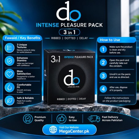 Super Dotted Condom In Pakistan | Best 3-in-1 Textured Delay Condoms for Men